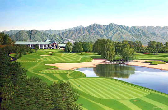 "Pine Valley, China, 18th Hole" - The Sporting Gallery