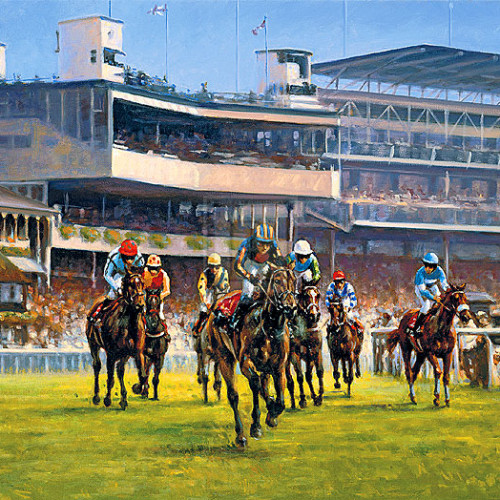 Horse racing and equine art posters prints and paintings of famous race ...