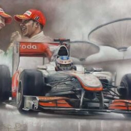 Victory in Shanghai - Jenson Button and Lewis Hamillton